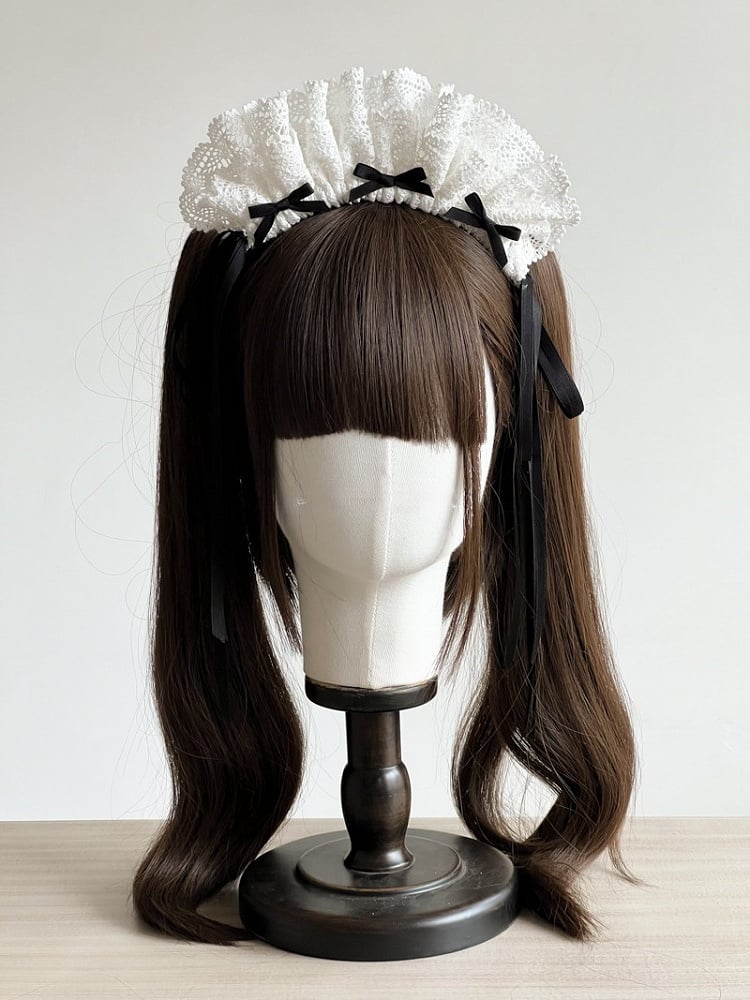 Options Bows KC Ribbon Streamers – Color Lolita White and 6 Lace with Ruffled