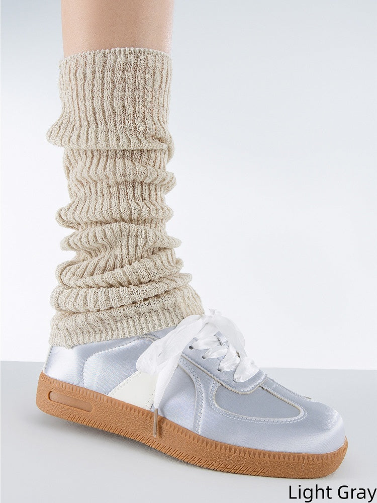 Colors Minimalist Knitted Ultra-Thin 3 Leg Warmers