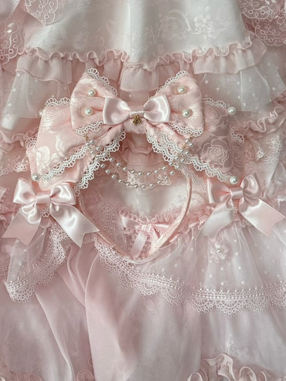 Charm Color Lace Trim Bowknot 4 Beaded KC Options