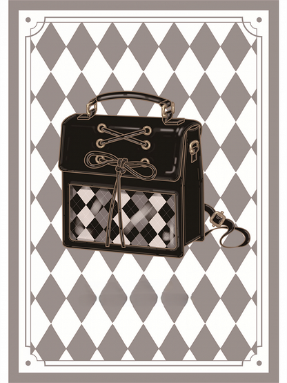 Details Ita Bag Black Backpack/Shoulder Lace-up