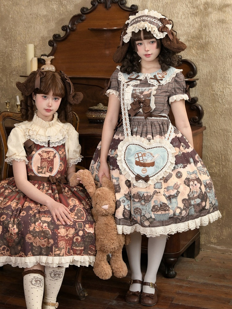 クロスボディバッグ ハート型 ブルー