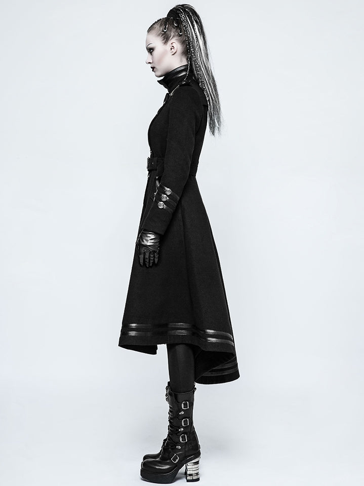 Worsted Military Women's Coat Black Uniform