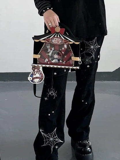 ブラックサーカス スイートバニー＆ベアプリント 痛バッグ