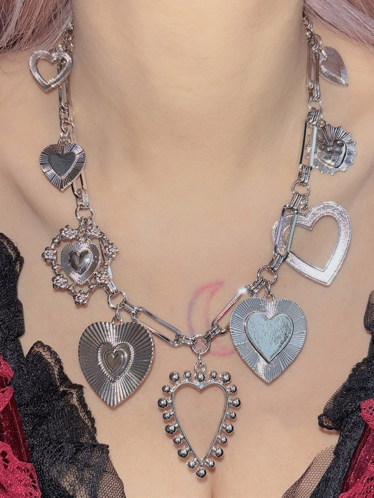 Herz Halskette Silber Anhänger