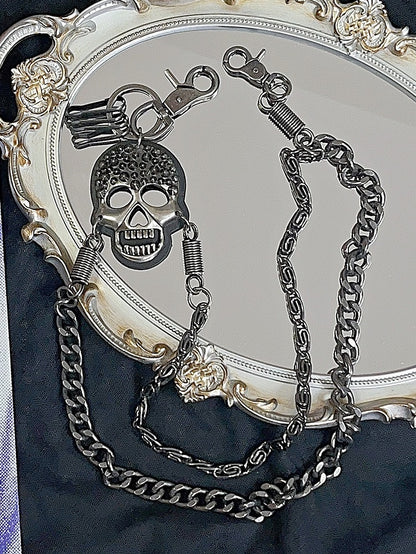 アクセサリーチャームドレスチェーンシルバースケルトン