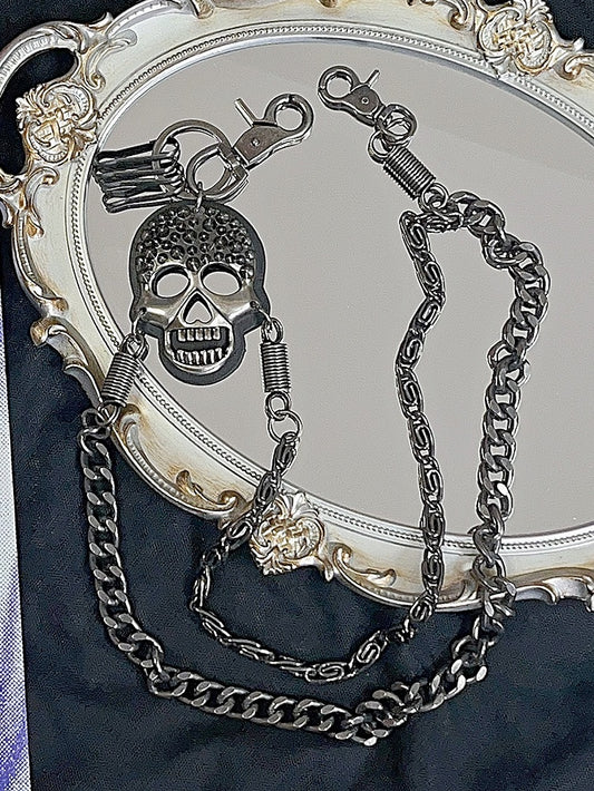 アクセサリーチャームドレスチェーンシルバースケルトン