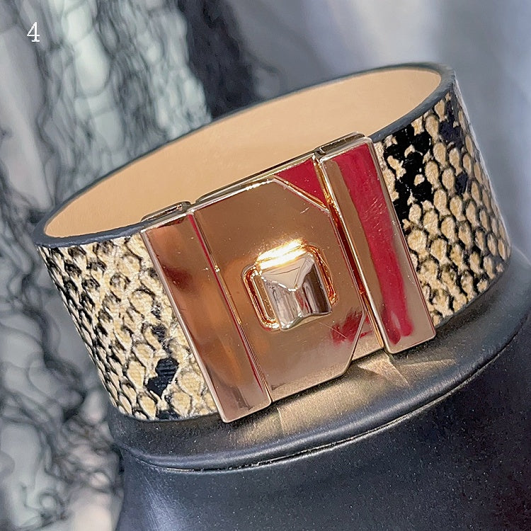 Beige/Gelb Optionen Armband Armband Schnalle 4 Design