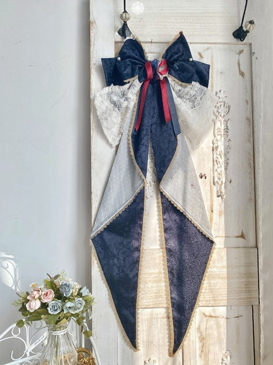 Blue and Red Dark Bow Big Train