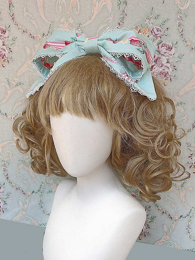 Print 4 in colors Bow Available Sweet Strawberry Lolita KC