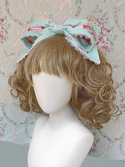 Print 4 in colors Bow Available Sweet Strawberry Lolita KC
