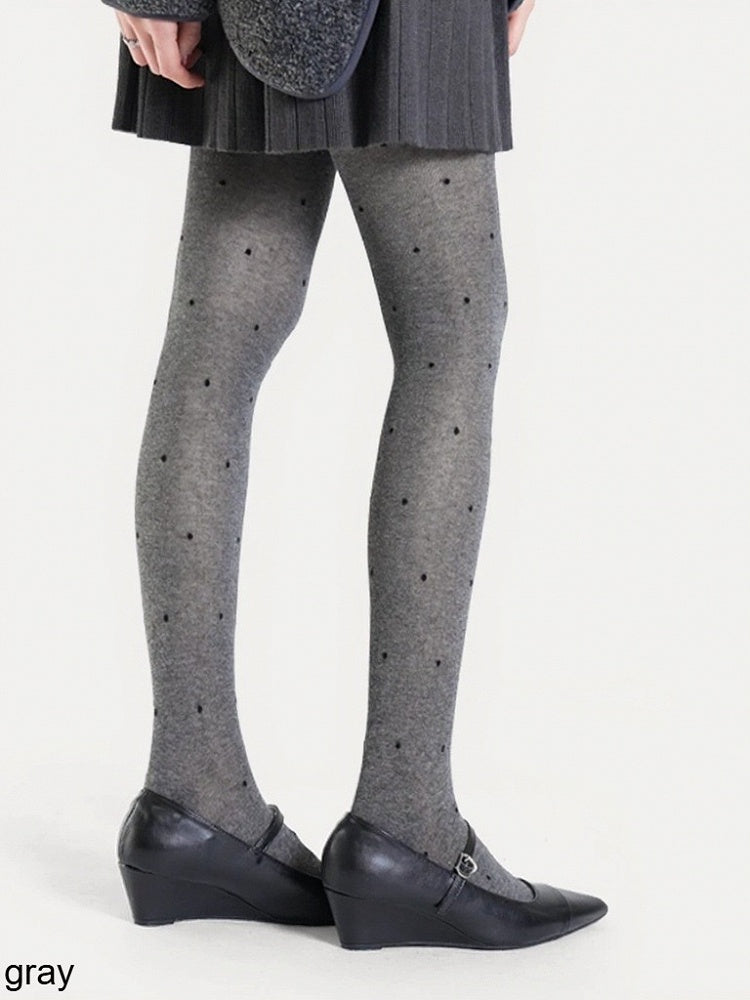 Semi-sheer Polka Dot Tights - ModaSwings