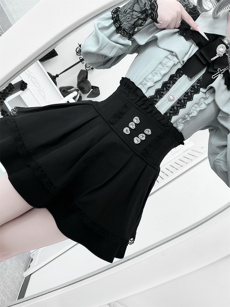 Detail Jirai Cutout in Style | Dusty Kei Blouse Green