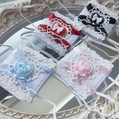 蝶結びクロススイートハートアイパッチ