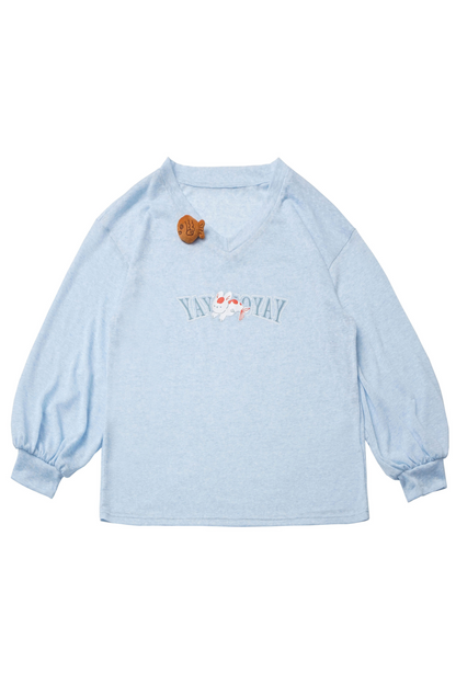 ワイドパンツ ゆったりとした軽いトップス +