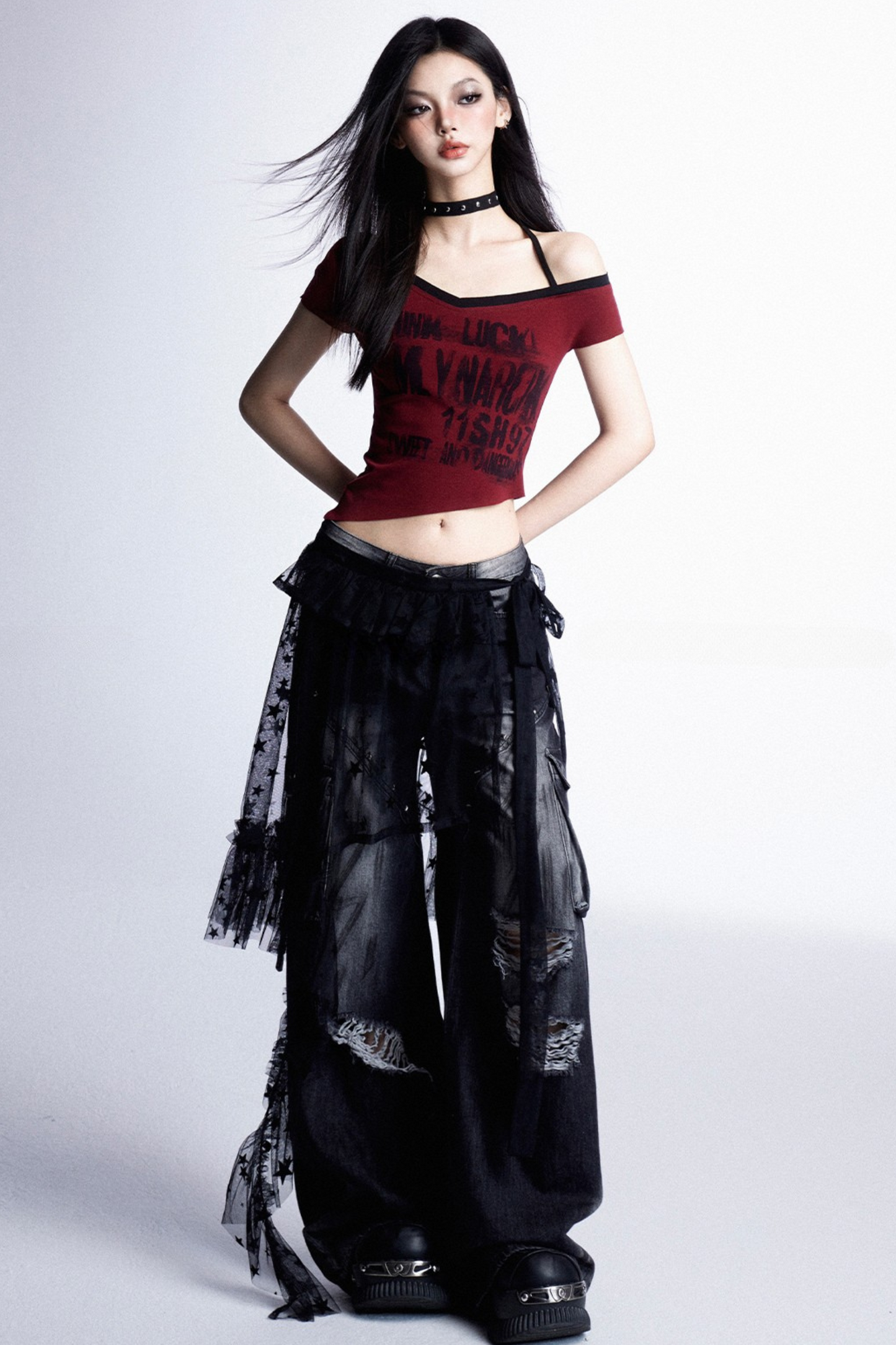 アシンメトリーTシャツ クールスイート