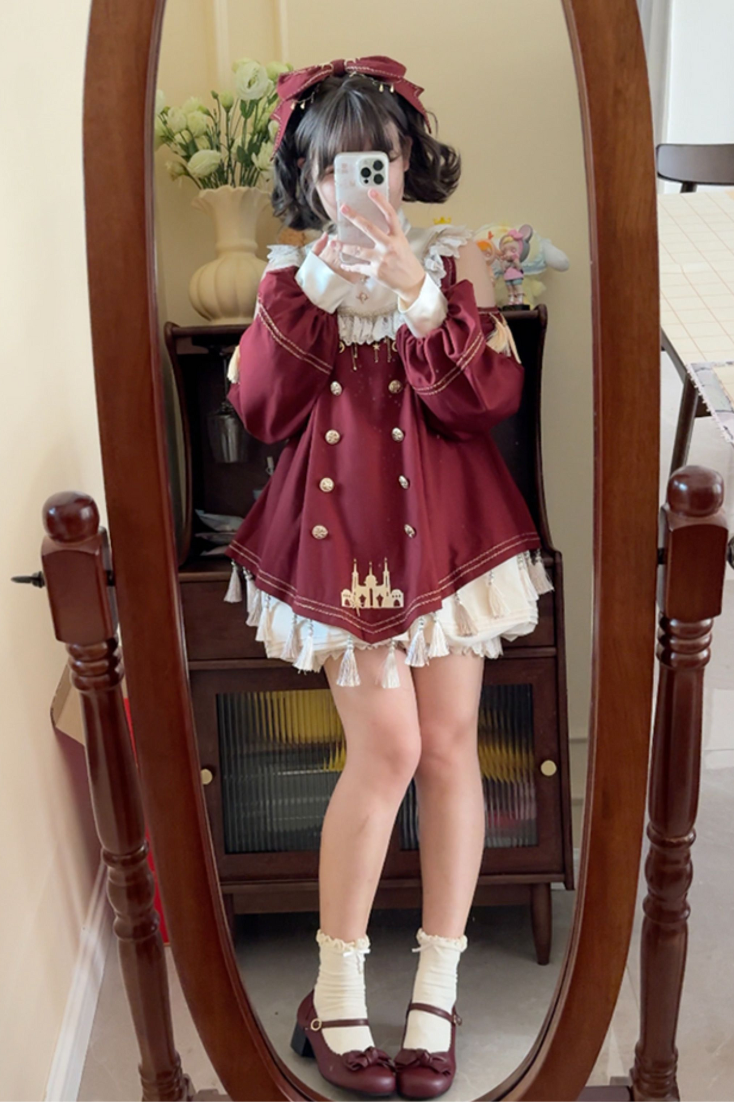 + ロリータビッグドレスドールクラシカルパンツインナーリボン