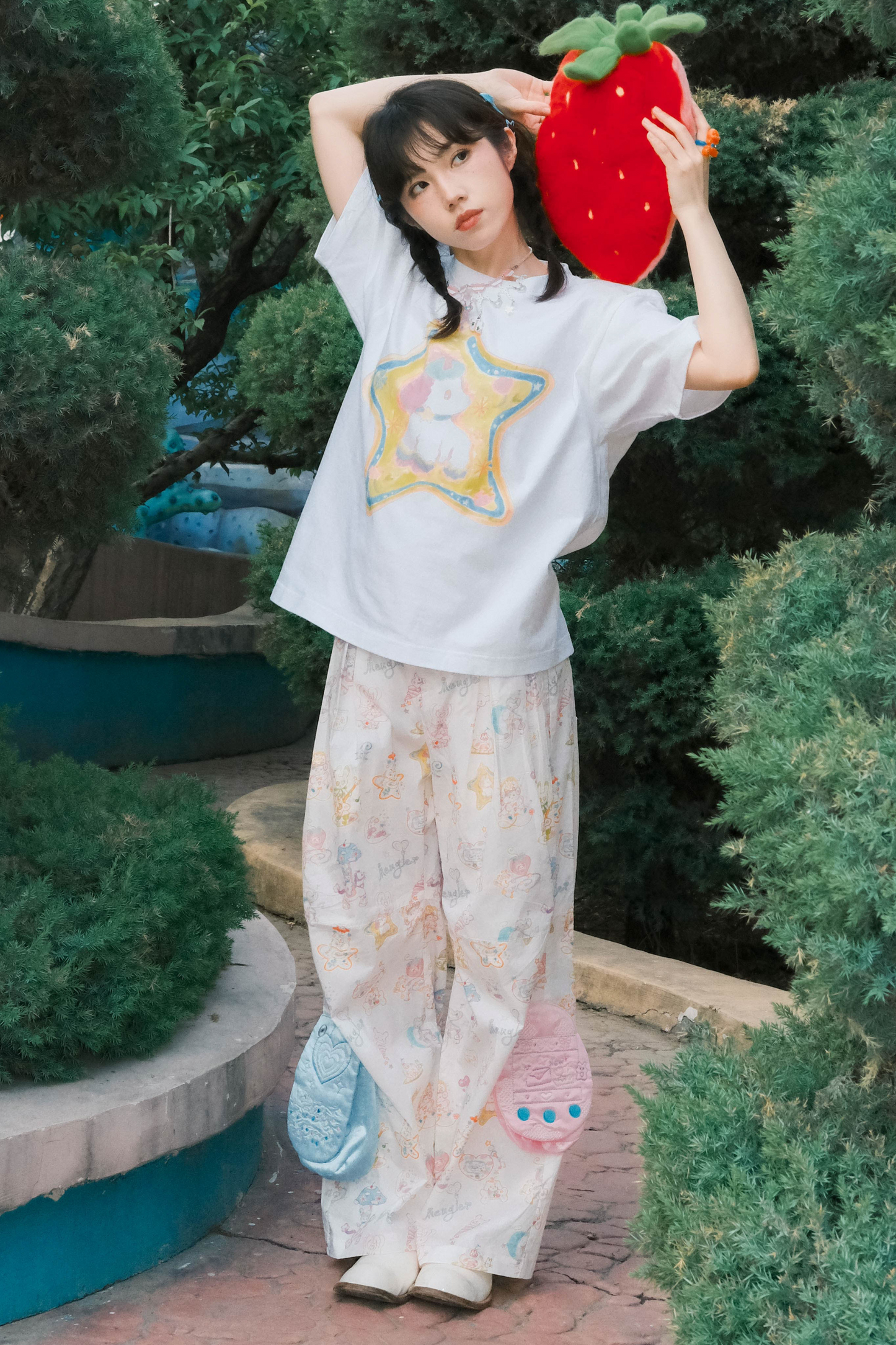 スタープリントTシャツラブ