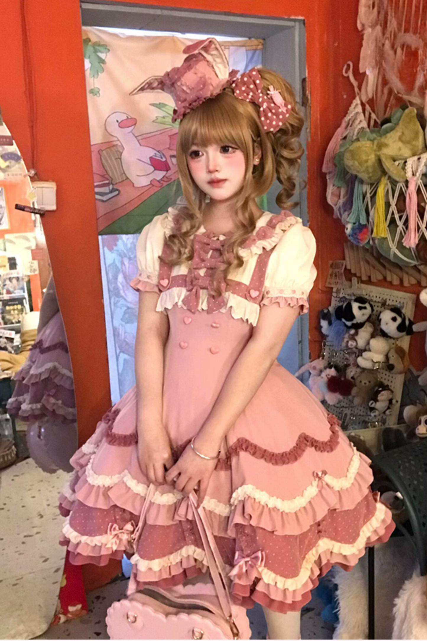 Ears Cake Daily + Rabbit Cherry Lolita Bunny Hat Dress