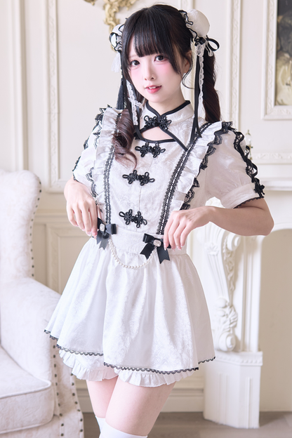 チャイナバンヘアピンペア＋スイートのセットアップ