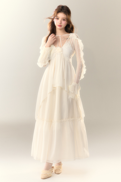 ショート丈のフレンチシアーカーディガン