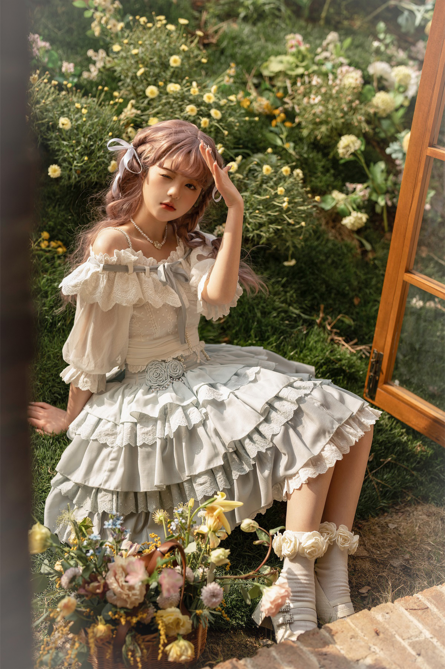 スカートトップ 甘くてかわいい デイリードール + ロリータ