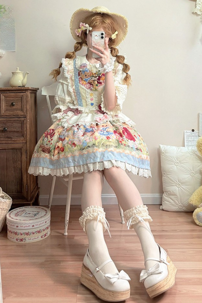 Schürze + Reservierungen Strapsdruckkleid Layered Carrot