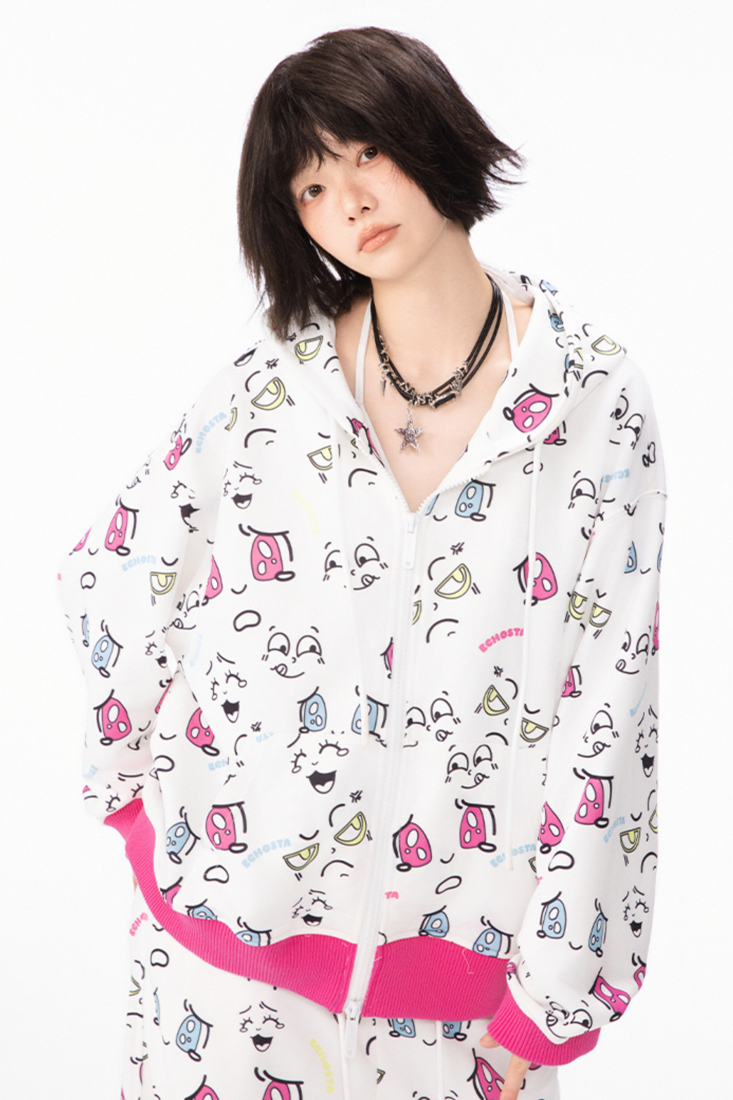 カラフルなポッピンピクトグラムのセットアップデザイン