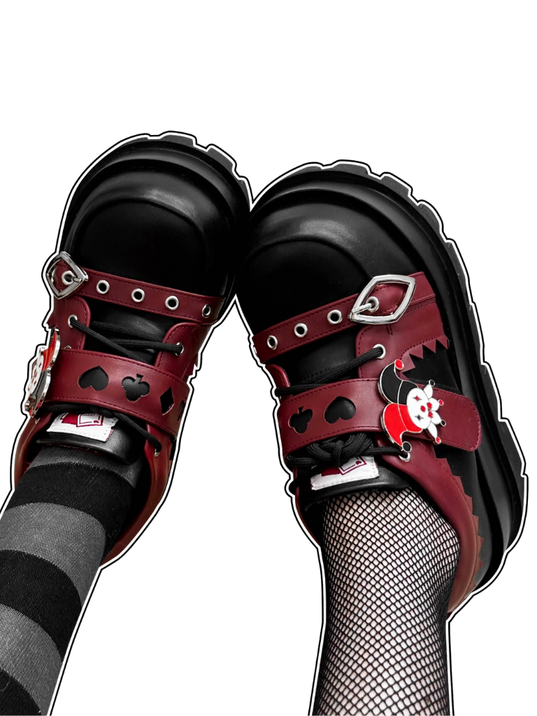 Poker Punk Plateauschuhe Clown
