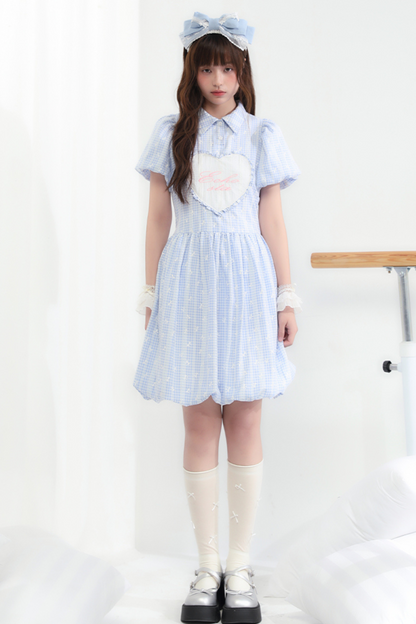 Kleid mit Blumenärmeln, Bubble Princess Love