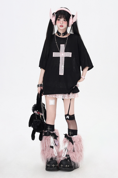 クロストップスパッチルーズサブカルチャー