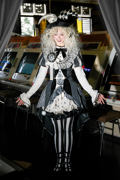 Weird Circus Lolita Set Pierrot Dark