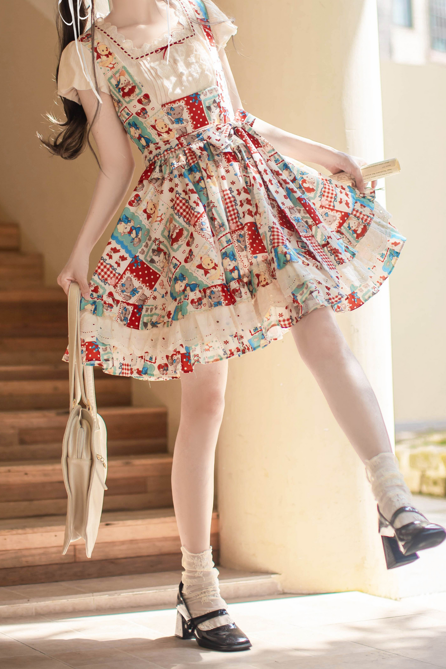 シャツポップベストレトロ+スカート