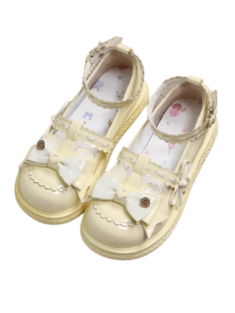 Single Lolita Flat Round Toe Shoes