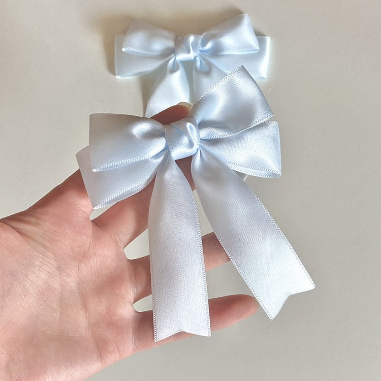 Sweet Bowknot Hairclip Blue Lovely Light