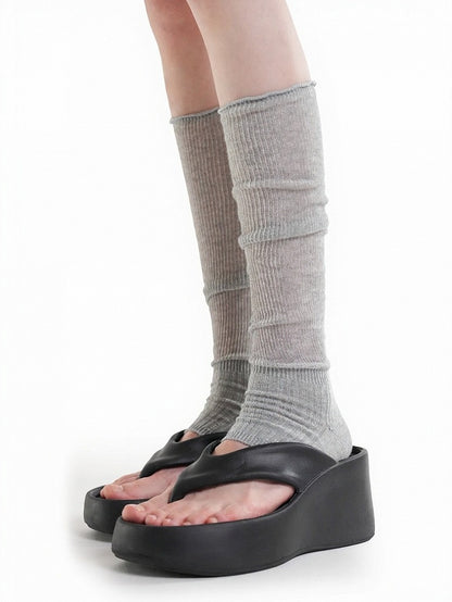 3-Color Minimalist Ribbed Half Calf Socks - ModaSwings