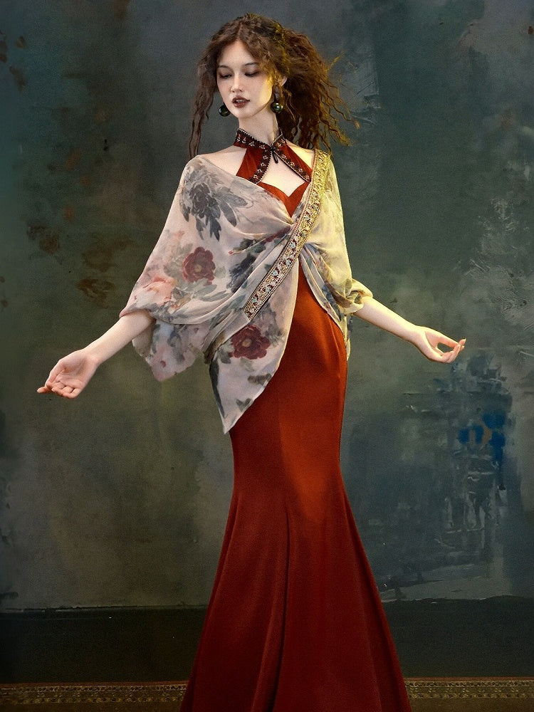 Elegant Floral Outerwear with Delicate Embroidery - sijinstudio