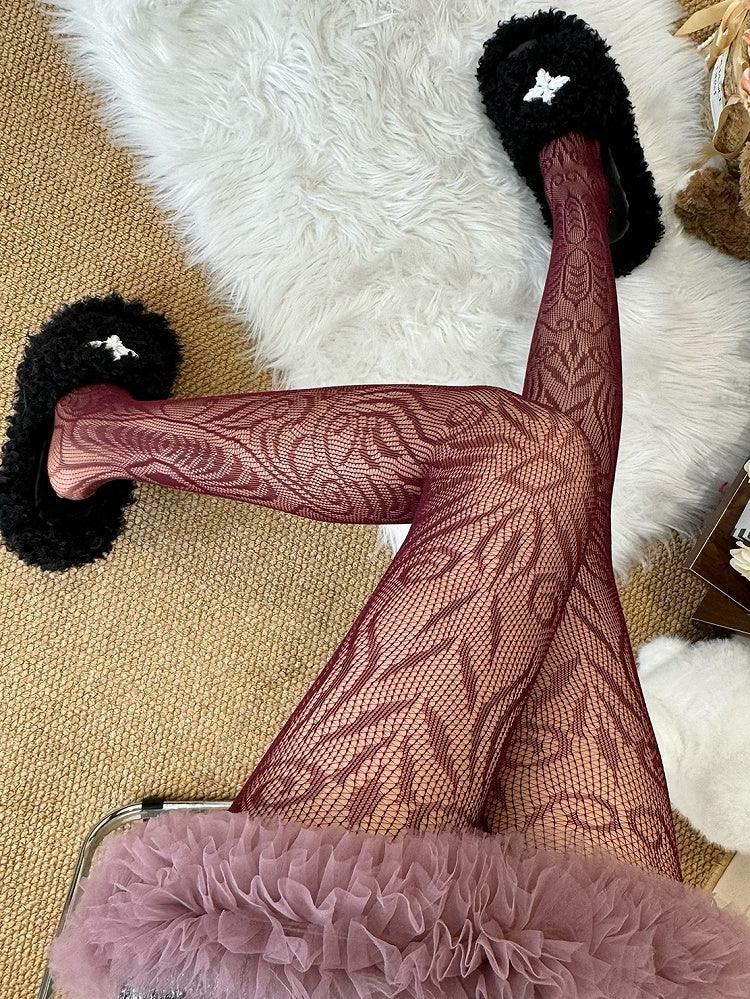 Options Y2K Tights Color Hollow-out 5