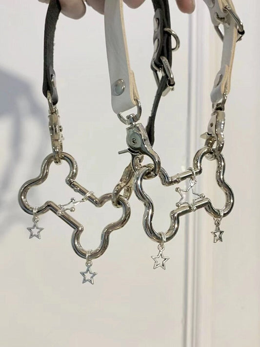 PU Star & Bone Pendant Choker - Kiwi Store