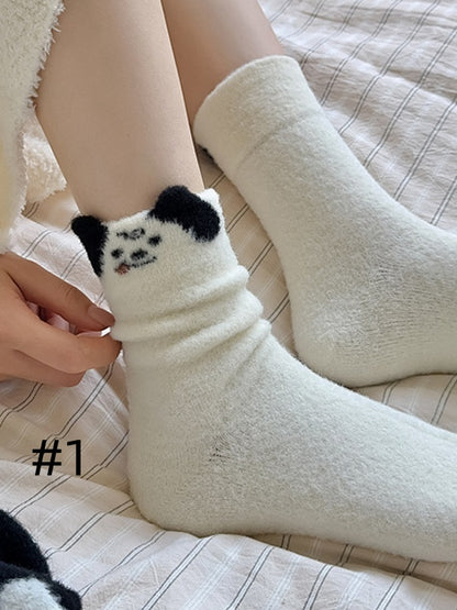 Cute Puppy Calf Socks