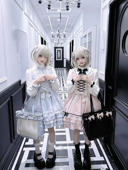 Socks Lace Kei Cuff Jirai with Mid-calf