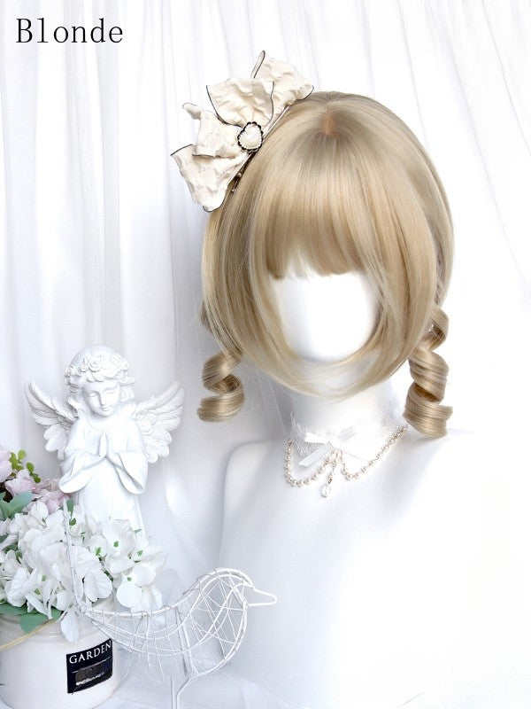 Kurze Farboptionen 6 Pony 25CM mit geschnittener Bob-Perücke