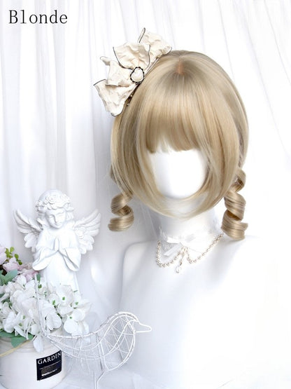 Kurze Farboptionen 6 Pony 25CM mit geschnittener Bob-Perücke