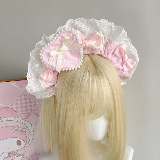 Brooch Heart Bowknot Sweet Detachable With Style Cute KC