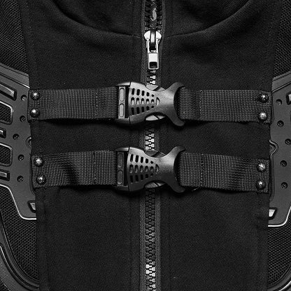 Vest Personalized Black Cyberpunk Men's