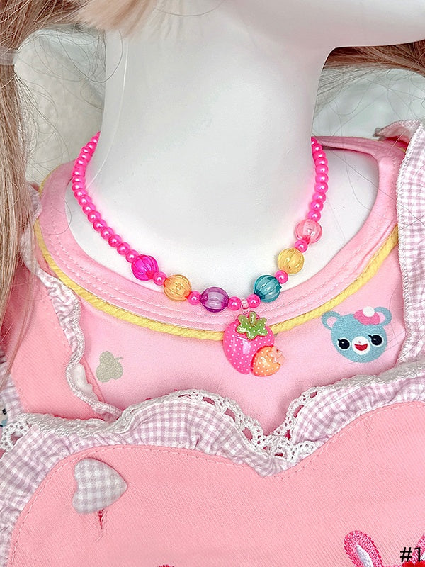 Pendant Cute Beaded Colorful 4 Necklaces Styles