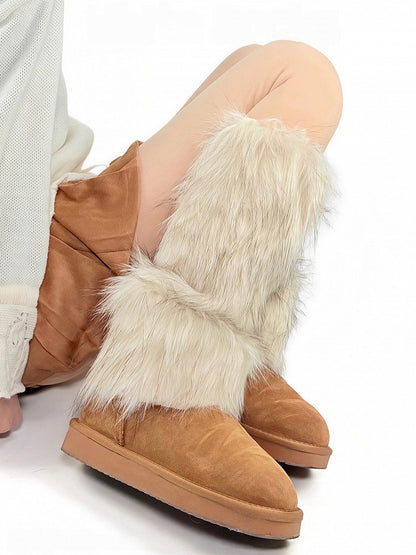 Available) Fur Lengths Faux Warmers Layered Leg (2