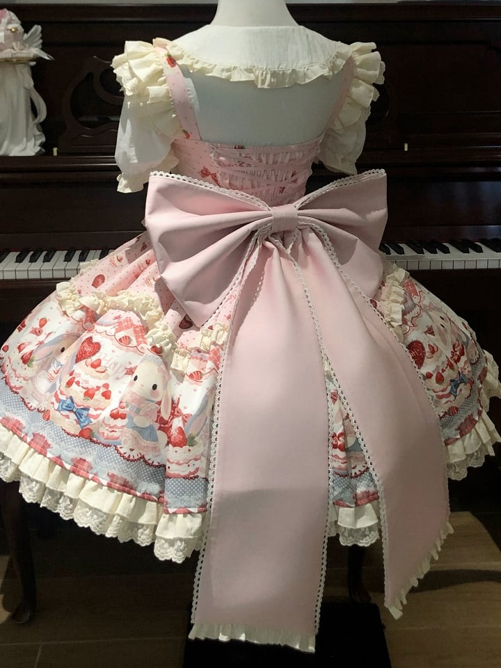 ブルー/ピンク ビッグリボン イエロー