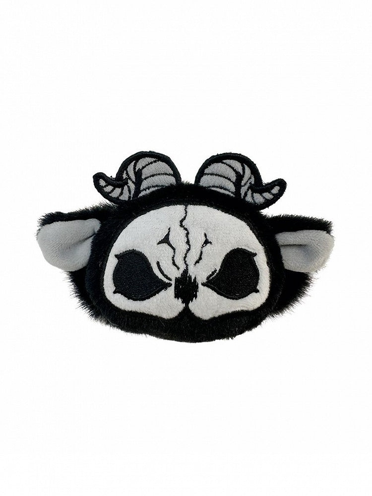 Black Gothic Hairclip Grim and Plush Reaper White