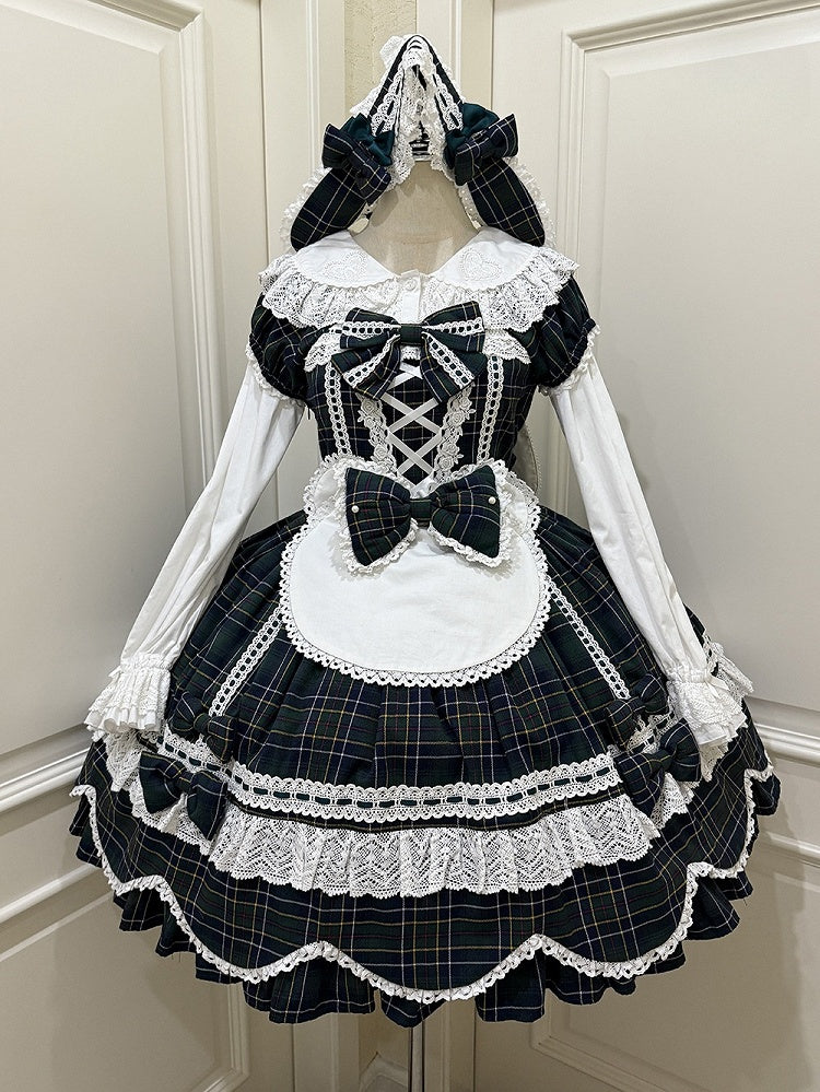 Sleeves with Lace Bunny Ears Blouse White Ruffled Long