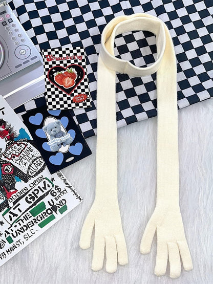 Y2K Handförmiger Schal